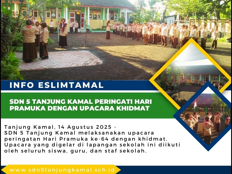 SDN 5 Tanjung Kamal Peringati Hari Pramuka dengan Upacara Khidmat