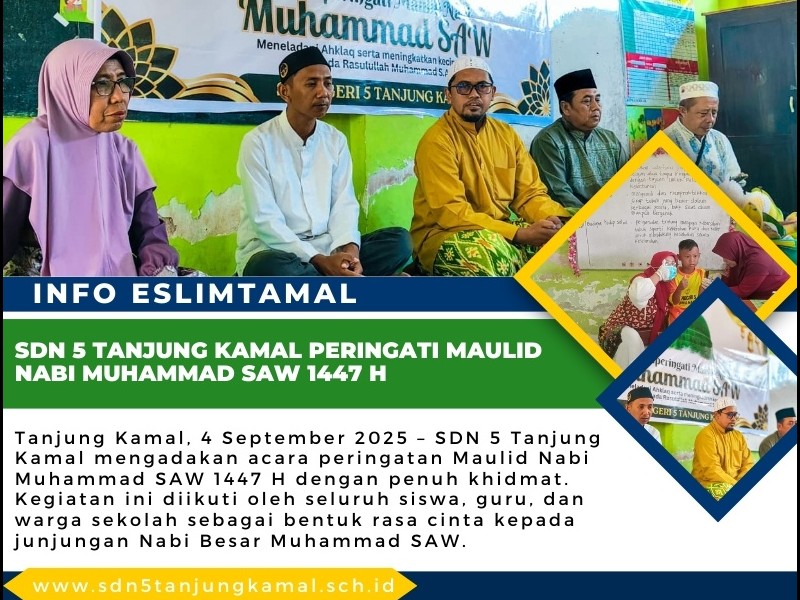 SDN 5 Tanjung Kamal Peringati Maulid Nabi Muhammad SAW 1447 H