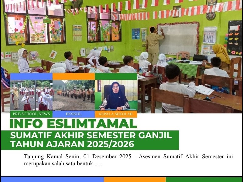 Pelaksanaan Sumatif Akhir Semester di SD Negeri 5 Tanjung Kamal